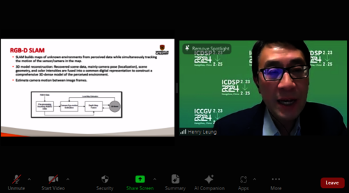 Henry Leung教授作大会报告